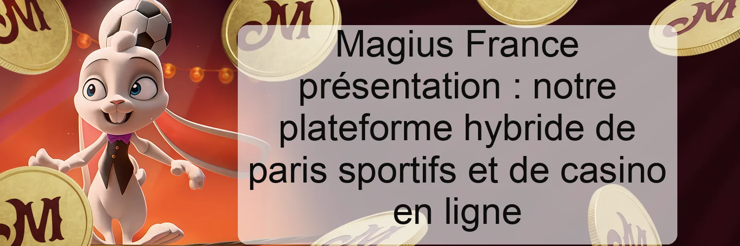 Magius France présentation : notre plateforme hybride de paris sportifs et de casino en ligne Magius France présentation : notre plateforme hybride de paris sportifs et de casino en ligne
